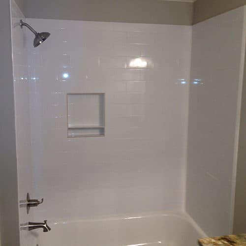 Sanders Construction and Remodeling Shower and tub Tile bathroom remodeling page