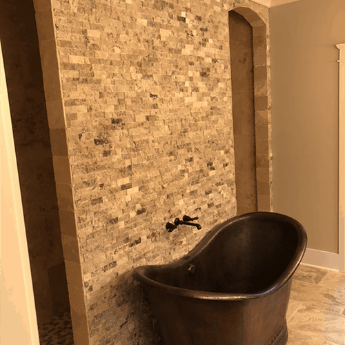 Sanders Construction and Remodeling New Home Masterbath tub