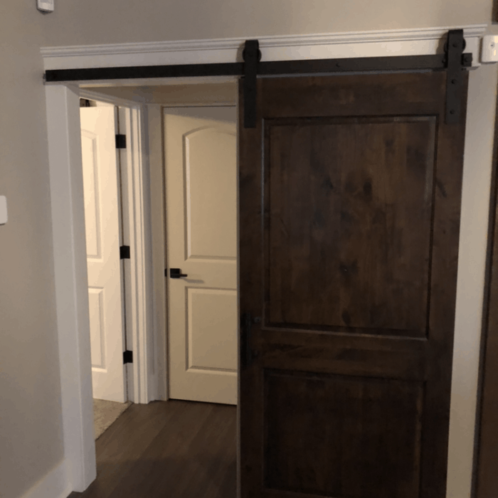 Sanders Construction and Remodeling New Home single barn door